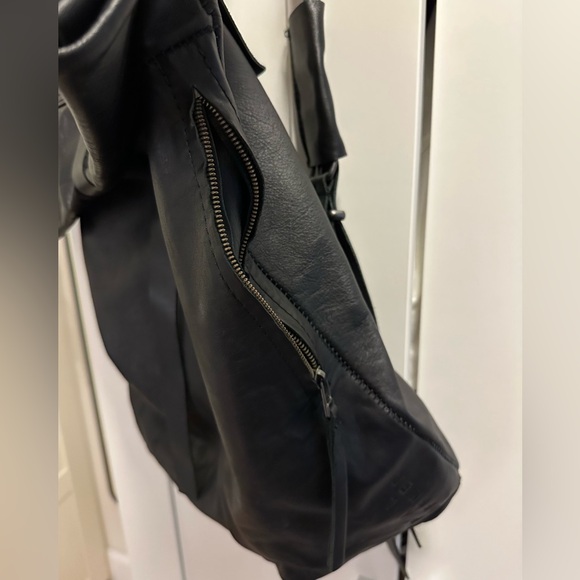 Pal Offner Black Leather Backpack - Picture 4 of 9